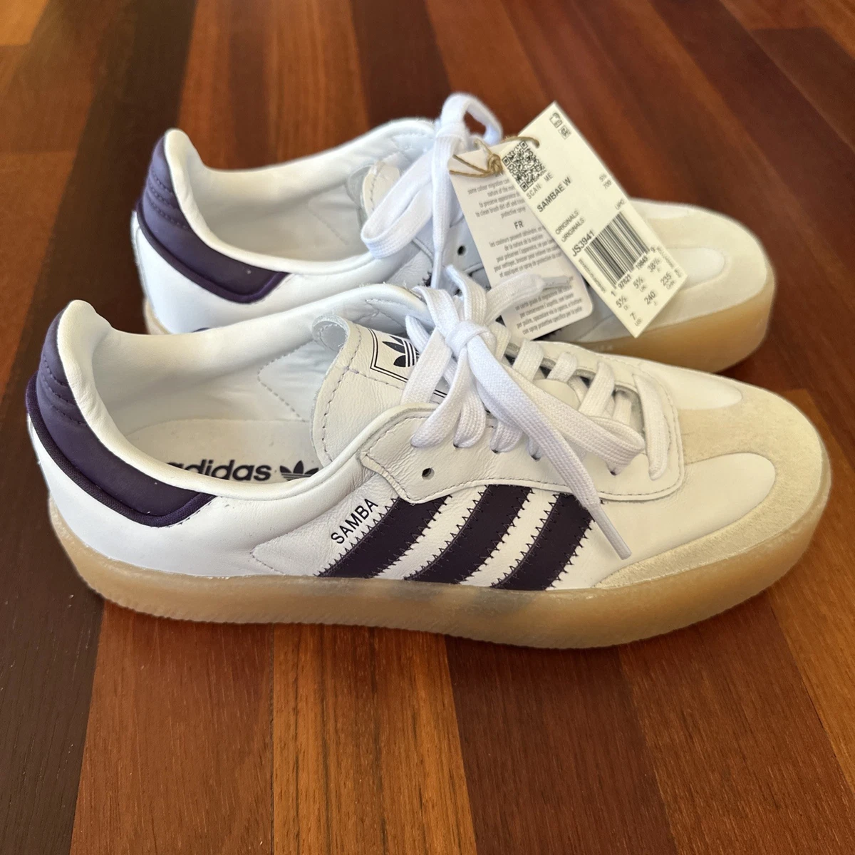 adidas SAMBAE W 235 J ホワイト adidas Sambae White Aurora Plum Gum W for sale | eBay