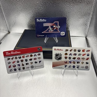 Tim Hortons Grift Card NO $ - Hockey, NHL, Sports - 3 Card Pack.  TH8