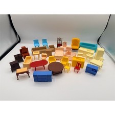 Vintage Marx  Others Dollhousej Furniture Lot 1:24 Scale Mid-Century Set 1960s