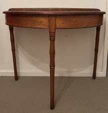 Solid Timber half-moon console table
