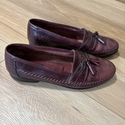Giorgio Brutini Burgundy Leather Tassel Loafers s-l400.jpg main image 2