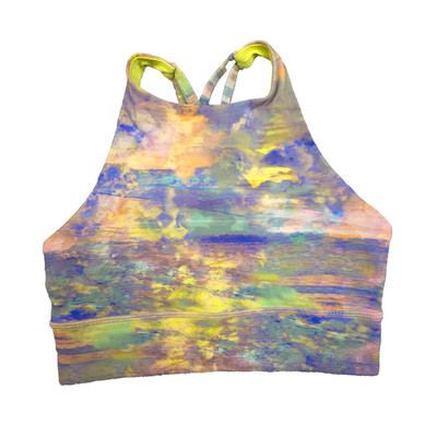 Lululemon Sports Bra womens 6 Multicoloured gym running training yoga size 6