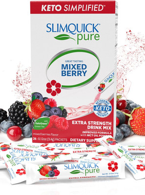Pure 3X Extra Strength Mixed Berry Drink Mix for Women to Help Achieve Weight Go