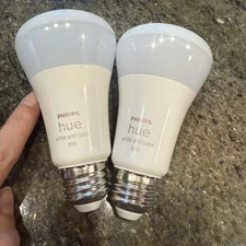Philips A19 Hue 60W Smart Bulb White + Color 9290022266 Lightbulb Set 800 Lumen