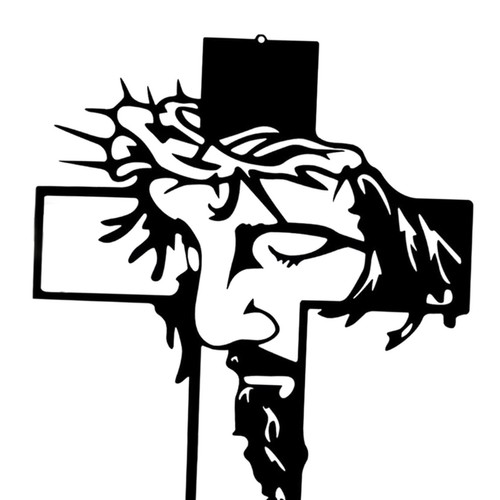 Crucifix Statue Wall Mounted Iron Cross Jesus Chapel Prayer stunning Christian - Picture 5 of 5