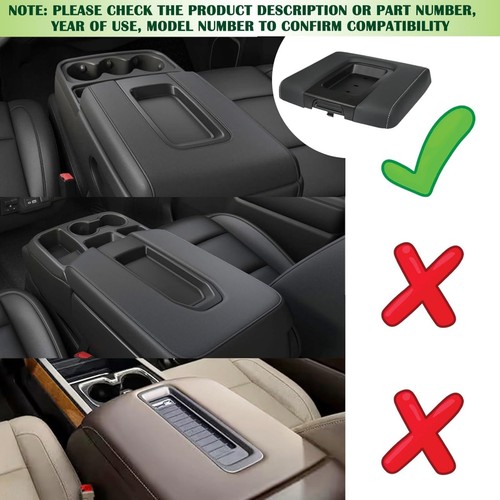 Leather Console Lid Replacement for 2015-2020 Chevy GMC Yukon OEM Quality - Picture 13 of 24