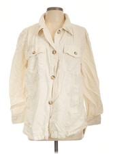 Ann Taylor LOFT Women Ivory Jacket L