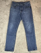 Levis Premium 501 Jeans Blue Made In USA Button Fly 31 x 32 Big E