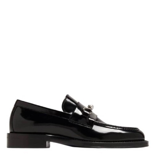 Burberry Barbed Low Stacked Heel Loafers