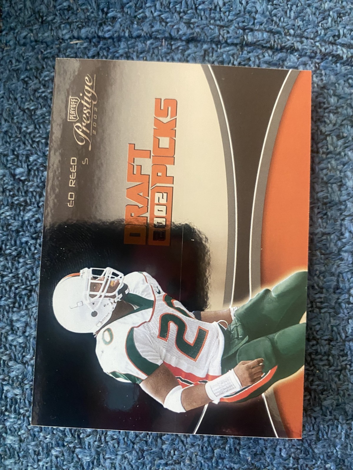 2002 Playoff Prestige - Draft Picks Ed Reed #DP-23 /2002 (RC) Hurricanes Ravens