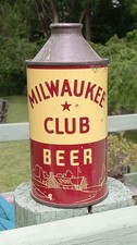 Milwaukee Club Beer cone top can