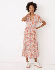 NEW Madewell Womens Small Clara Midi Dress in Falling Daisies