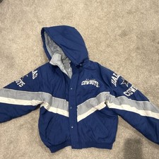VINTAGE 90s Pro Line Dallas Cowboys NFL Starter Jacket Blue Size M