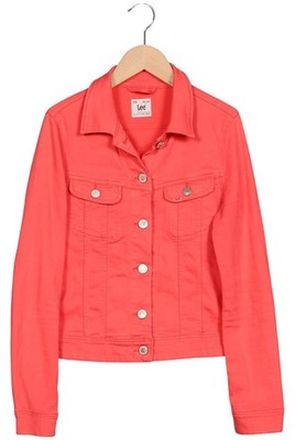 Lee Jacke Damen Anorak Jacket Kurzmantel Gr. S Baumwolle Rot #p7vrmkd