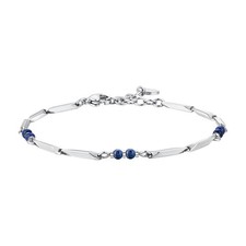Bracciale Uomo Luca Barra BA1870 In Acciaio Con Pietre Lapis