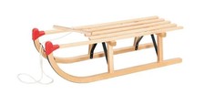 Holzschlitten Davos 100 x 34,5 x 25 cm Natur Schlitten Winter Schneeschlitten