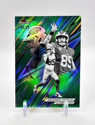 2025 Topps Finest Football Power Kings #PK-10 (Green) GEORGE KITTLE [63/75]