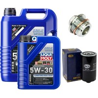 MotoröL Filter Set 5W-30 Liqui Moly 6 Liter + Schraube FüR Vw Transporter Iv 2.5