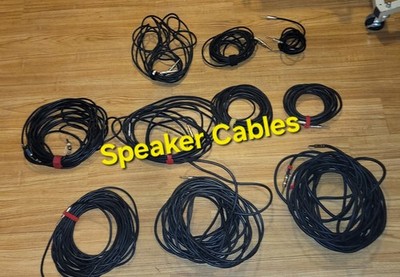 Quantum Audio Designs Speaker Cables Diff Sizes & Lengths*Price Is For All 10