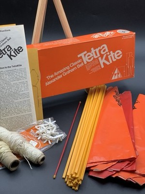Vintage 1973 Tetra Kite Kit Alexander Graham Bell Synestructics Kit