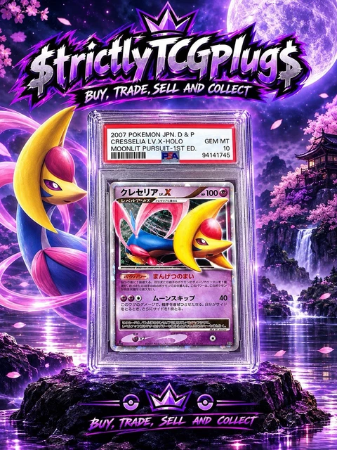 2007 Pokemon Japanese D&P Moonlit Pursuit Cresselia LV. X 1st Edition PSA 10