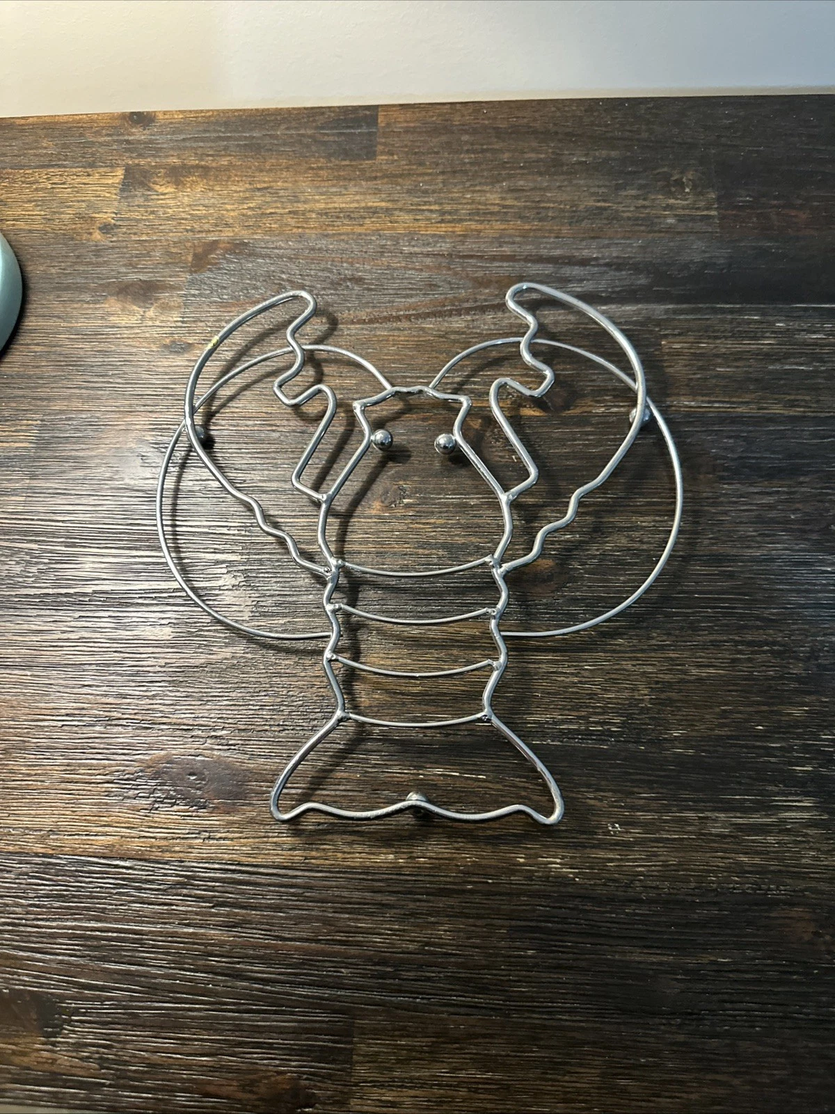 Vintage Metal Wire LOBSTER Summer Trivet Stand - product detail image 1