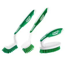 Libman Scrub Brush Set Grout Kitchen Cleaning Tool Combo Non Scratch Heavy Duty