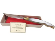 PATTADA SARDA - ARBURESA SANTIGU MANICO BOVINO CM 23,5  LAMA ACCIAIO INOX KNIFE 