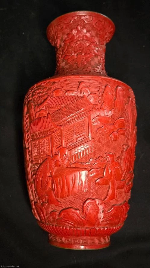 红色1850-1899 中国古董花瓶| eBay