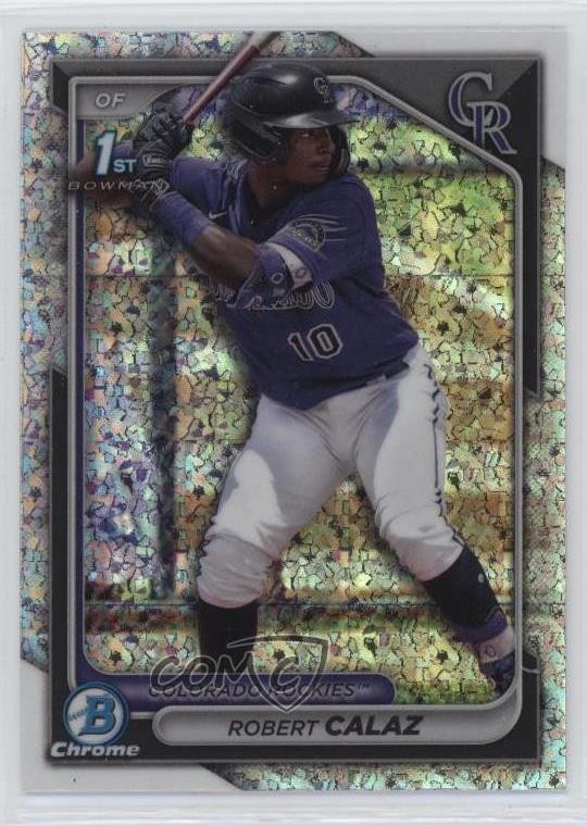 2024 Bowman Chrome Prospects Mini-Diamond Refractor Robert Calaz #BCP-131 0n64