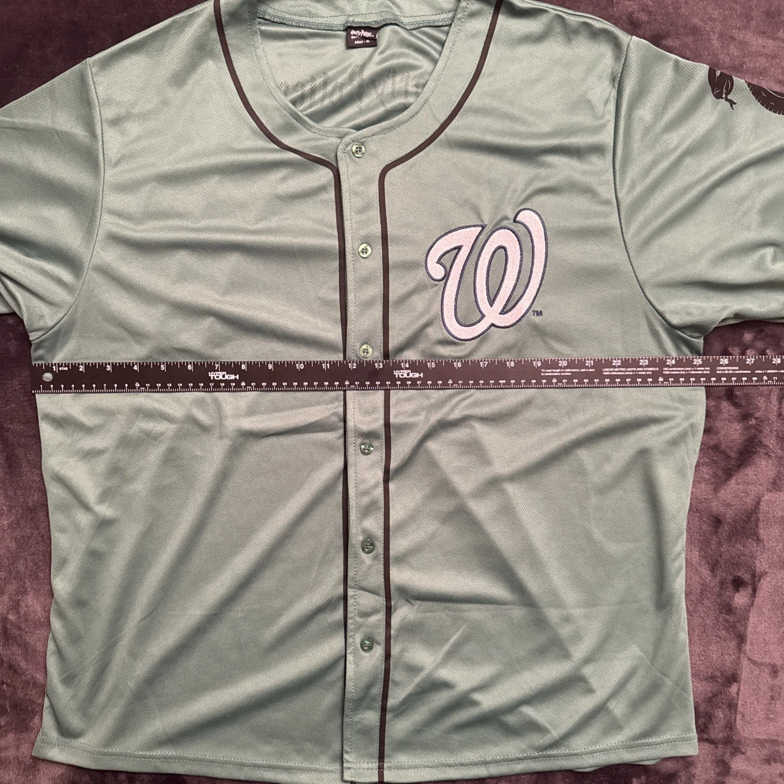 Washington Nationals 2024 Harry Potter Jersey SGA Slytherin Hogwarts