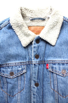 Levi's Denim Sherpa Trucker 16365 Herren Jacke Medium Mid Blau LJKTC683