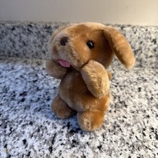 Vintage Russ Berrie Yappy Brown Puppy Dog Stuffed Animal Plush Made In Korea 6