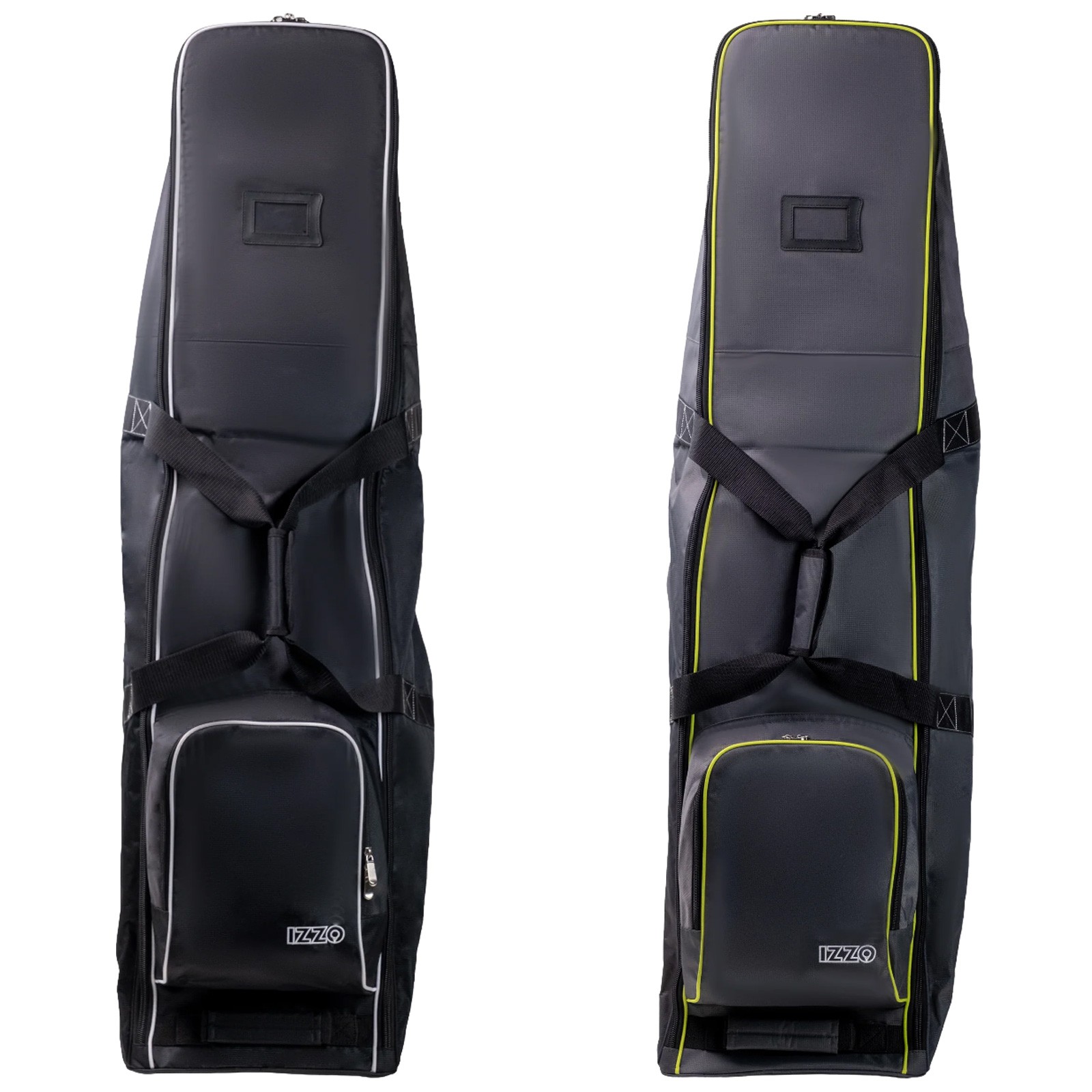 Izzo Golf de Lujo Bolso Viaje Grande Compat Plegable Tamaño Real Cart Con Clubs