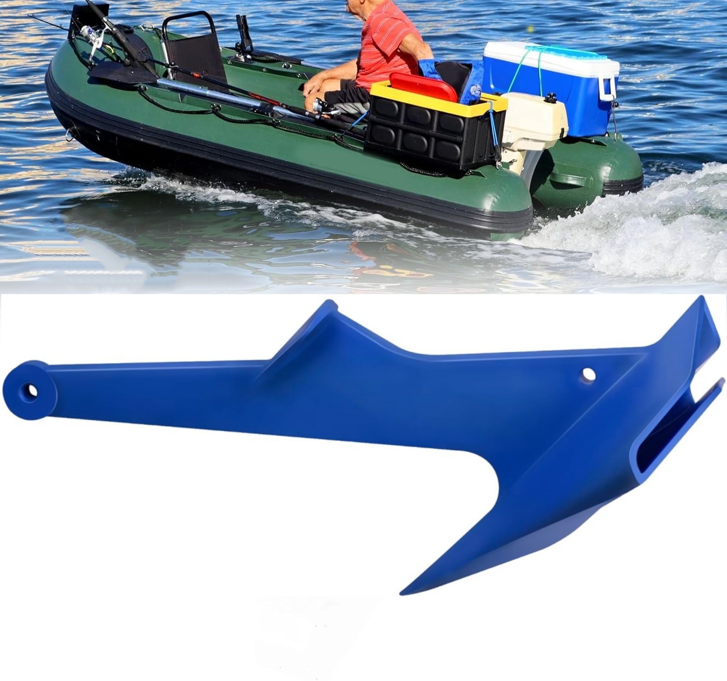 S Jetski Anchor & Boat Anchor To 3.5m/12ft Blue