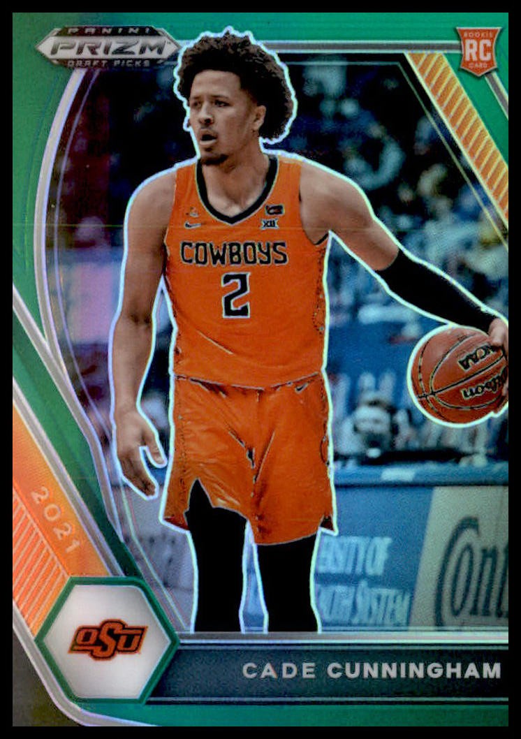 2021 Panini Prizm Draft Picks #1b Cade Cunningham Green