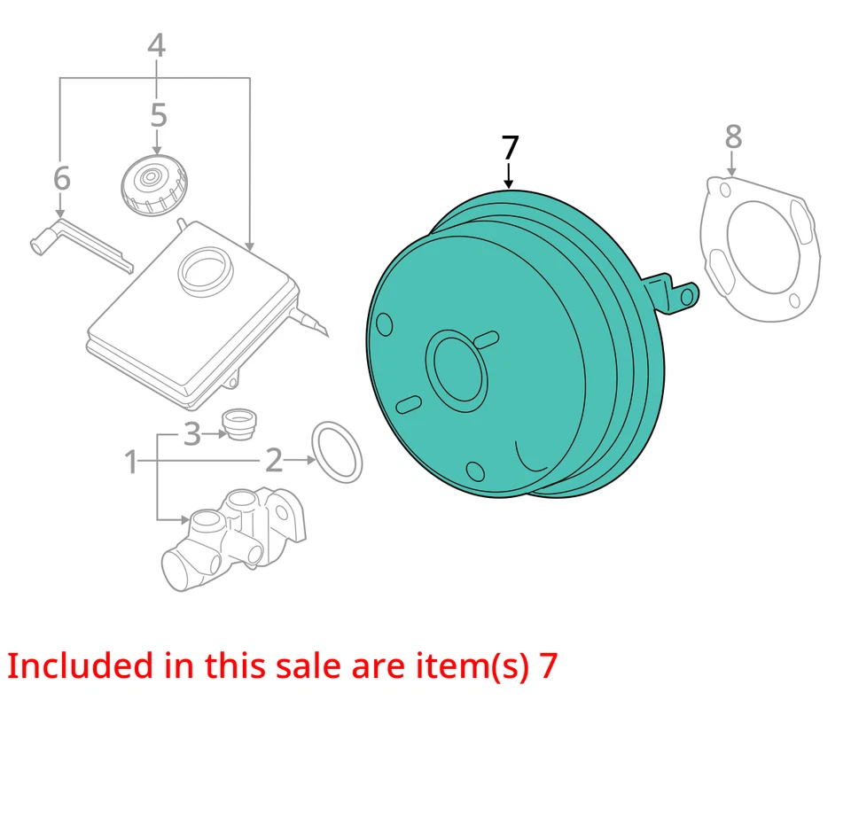 BMW X3 2011 potenciador de freno OEM 96 k millas (LKQ ~ 426669453) Foto 4 de 4