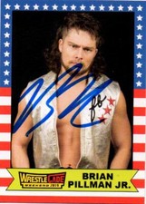 Brian Pillman Jr Signed WrestleCade 2019 Trading Card Wrestling Wrestler WWE AEW