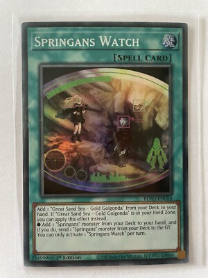 Yu-Gi-Oh Karte Springans Watch ENG TCG Card Spell Card 1st Edt Konami