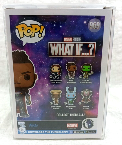 Funko POP! Marvel- What If? - Infinity Killmonger #969 with Soft Protector (B15) - Picture 2 of 6