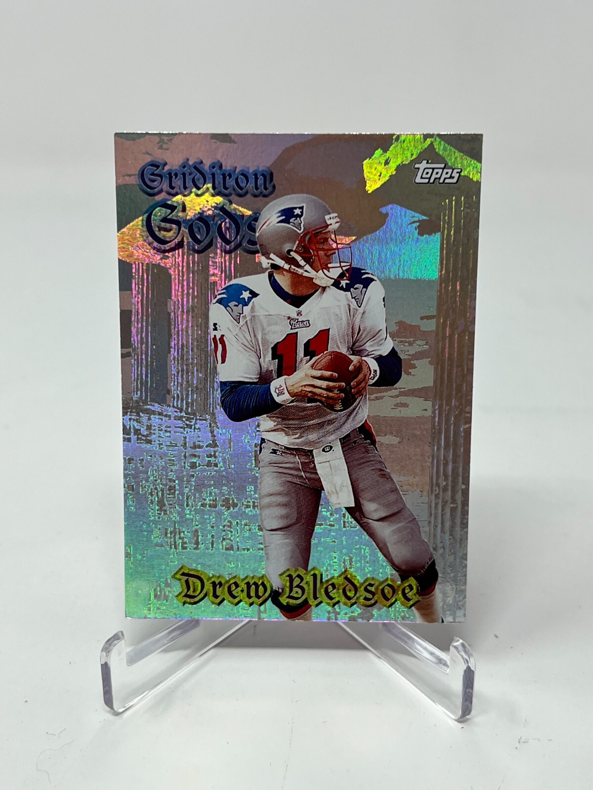 1998 Topps Football Drew Bledsoe Gridiron Gods Card #G4