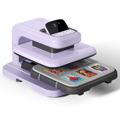 #ad HTVRONT Auto Heat Press 2 Heat Press Machine for T Shirts w Adjustable Pressure $349.99