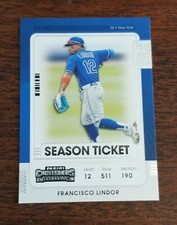 2021 Contenders Base Season Ticket #91 Francisco Lindor - New York Mets