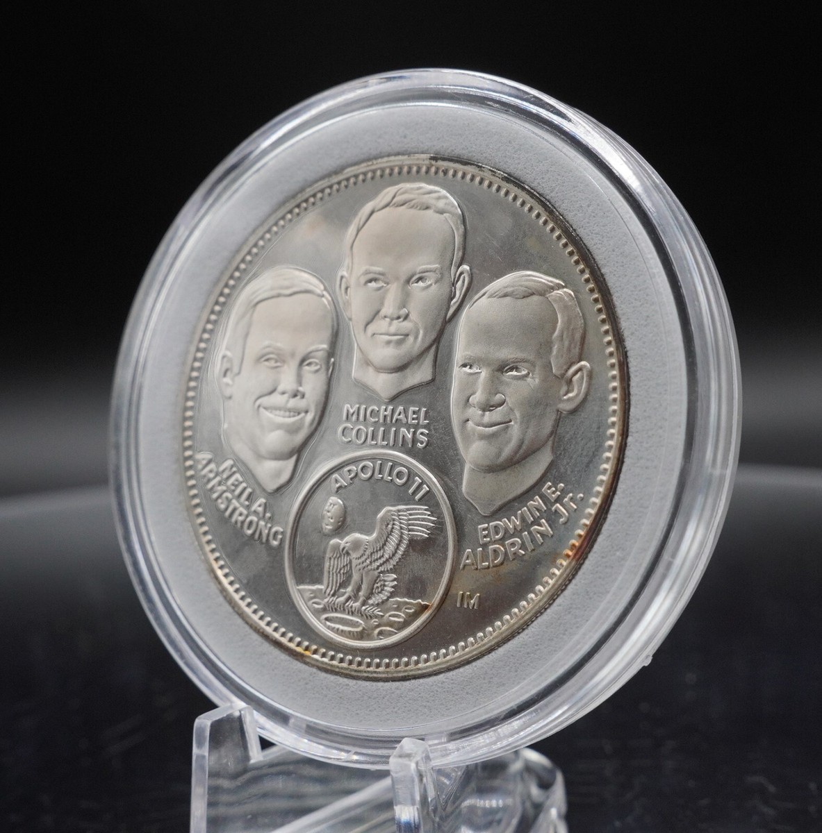 1969 Apollo 11 Neil Armstrong US Space Franklin Mint 925 Silver