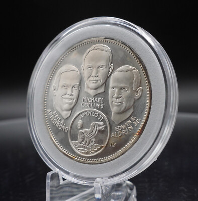 1969 Apollo 11 Neil Armstrong US Space Franklin Mint 925 Silver