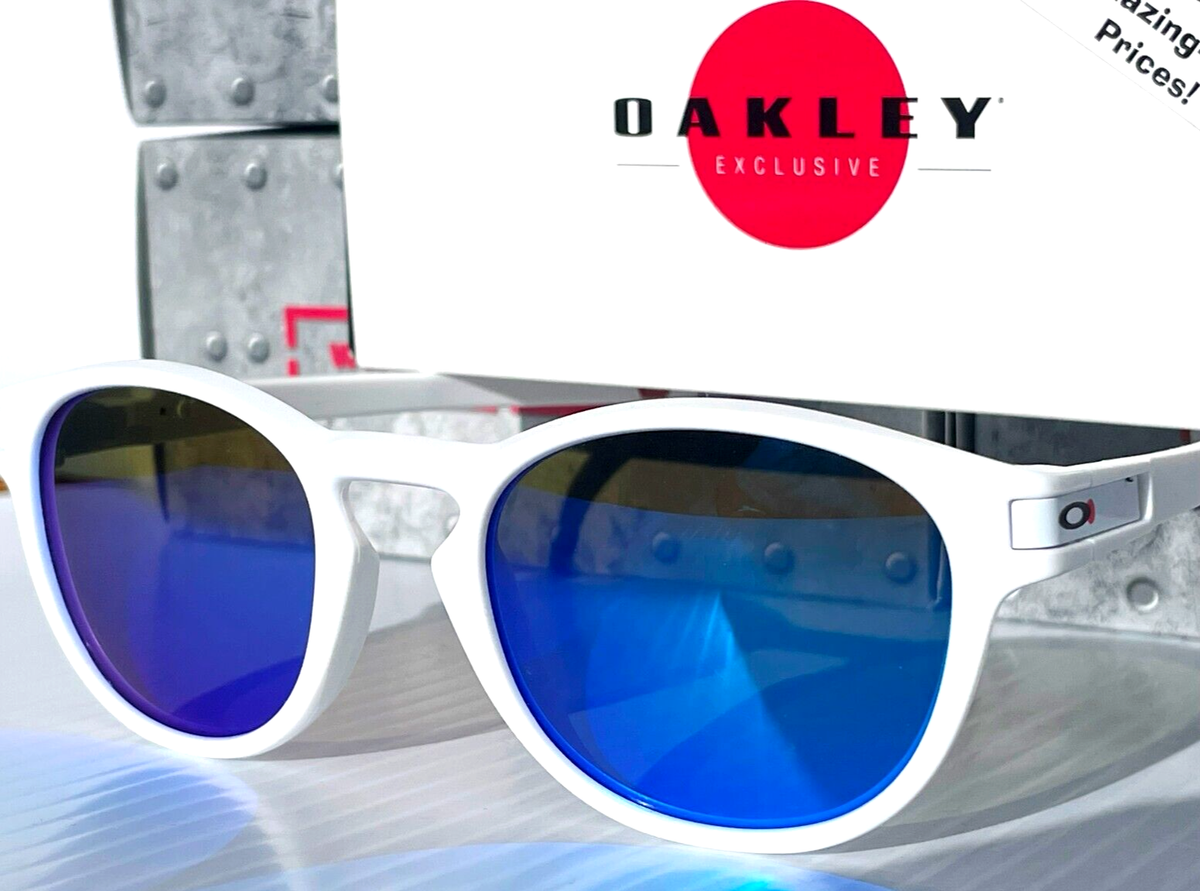 Oakley LATCH SHIBUYA Matte White POLARIZED Galaxy Blue Lens Oakley LATCH SHIBUYA Matte White POLARIZED Galaxy Blue Lens