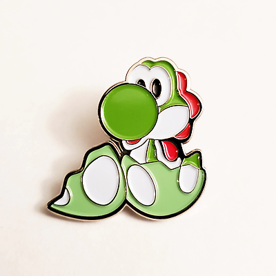 Yoshi Egg Super Mario Brothers Video Game Retro 1.1 Lapel Enamel