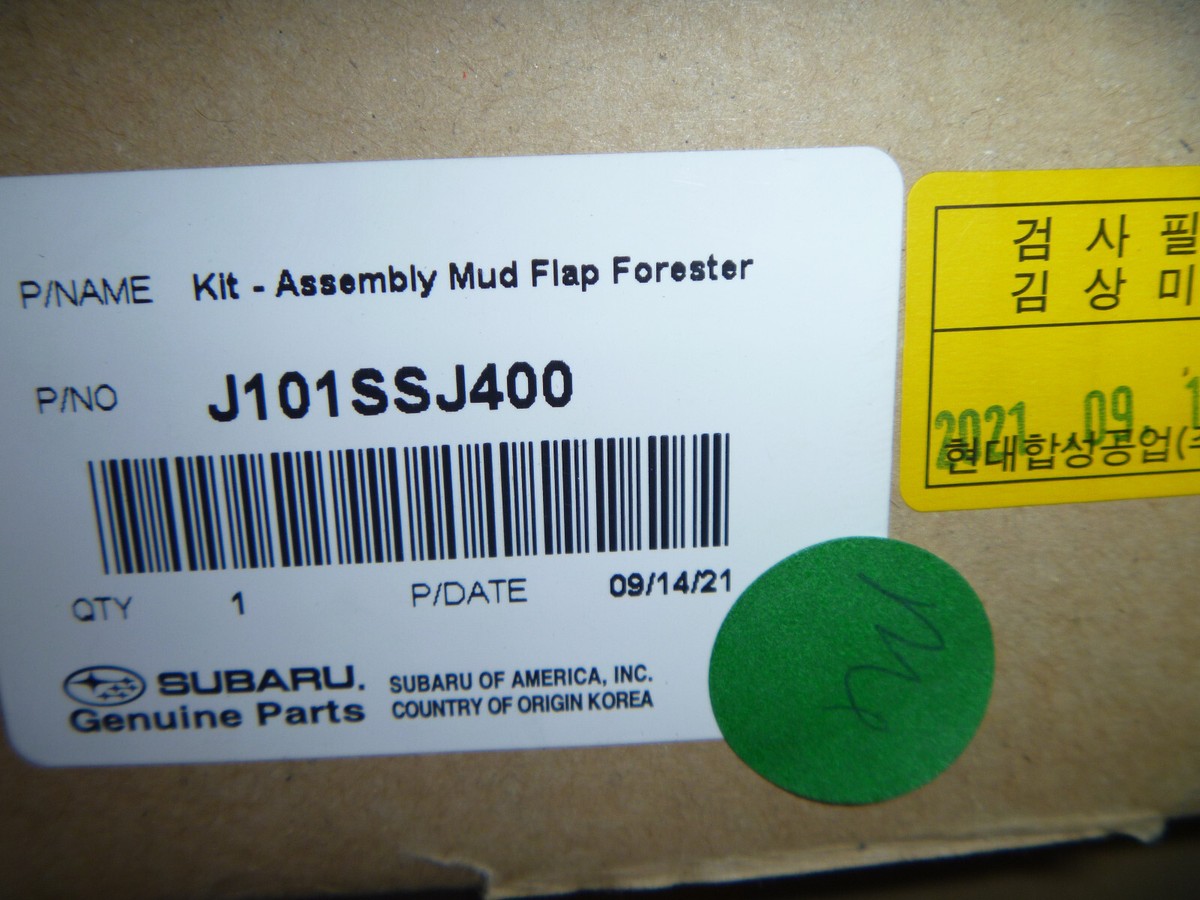 2022-2024 Subaru Forester Front Rear Mud Flaps J101SSJ400 OEM New