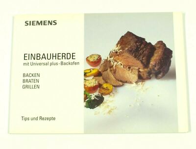 Siemens Einbauherde   Backen, Braten, Grillen   1980s   Vintage German Book