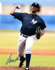DOMINGO ACEVEDO NEW YORK YANKEES SIGNED 8X10 PHOTO W/COA